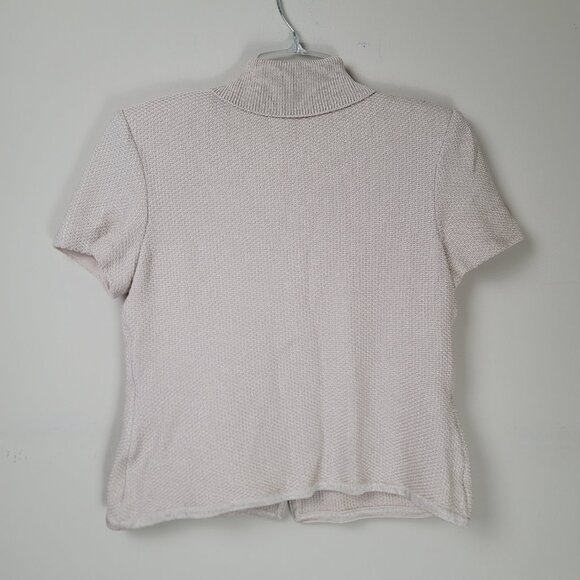 St John Collection Santana Knit Button Down Top Marie Gray Vintage Polo Sweater - Picture 4 of 8